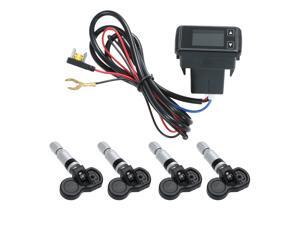 Car Tire Pressure Monitor with 4 Internal Sensors LCD Display Automatically Reading Code Tire Pressure Monitoring System Replacement for Honda Car Tire Pressure Monitor with 4 Internal Sensors LCD Display Automatically Reading Code Tire Pressure Monitoring System Replacement for Honda