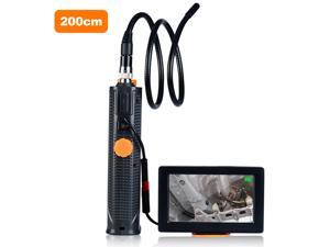 Industrial Endoscope with Screen Inspection Camera 8.5mm Endoscope-Borescope 6.6ft Cable 6 Adjustable LED Lights 4.5 Inches Display Screen Waterproof Industrial Endoscope with Screen Inspection Camera 8.5mm Endoscope-Borescope 6.6ft Cable 6 Adjustable LED Lights 4.5 Inches Display Screen Waterproof