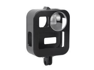 PULUZ Housing Shells Case Cover CNC Aluminum Alloy Protective Cage For GoPro Max Lens cap Black PU439B