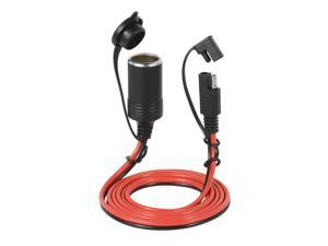 12V 20A SAE Cigarette Lighter Socket Car Charger Female Connector Plug Waterproof 2 Pin Quick Release Disconnect Adapter 1.5m Extension Cable with Fuse 12V 20A SAE Cigarette Lighter Socket Car Charger Female Connector Plug Waterproof 2 Pin Quick Release Disconnect Adapter 1.5m Extension Cable with Fuse