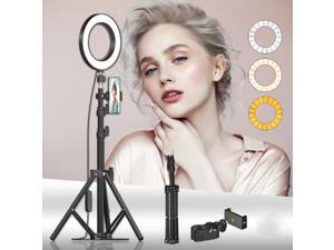 16cm LED Fill Ring Light for Photography Live Streaming YouTube Video with Tripod Head Phone Holder 68cm Tripod Stand 16cm LED Fill Ring Light for Photography Live Streaming YouTube Video with Tripod Head Phone Holder 68cm Tripod Stand