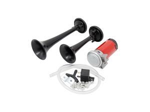 12V Dual Trumpet Air Horn 130dB Electric Air Horn Compressor Kit for Car Van Train Truck 18 Andouble 12V Dual Trumpet Air Horn 130dB Electric Air Horn Compressor Kit for Car Van Train Truck 18 Andouble
