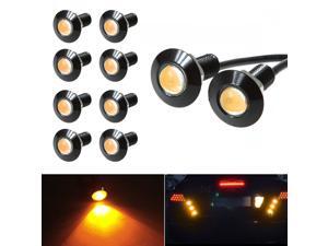 23mm Eagle Eye LED Bulb,DRL Light Ultra Thin Waterproof Black Aluminum Shell Car Motorcycle Turn Signal Light Fog Tail Backup Reverse Light,10-Pack 23mm Eagle Eye LED Bulb,DRL Light Ultra Thin Waterproof Black Aluminum Shell Car Motorcycle Turn Signal Light Fog Tail Backup Reverse Light,10-Pack