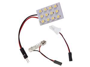 12SMD 3528 12 LED Panel White Car Reading Map Lamp Auto Dome Interior Bulb Roof Light with T10 Adapter 12SMD 3528 12 LED Panel White Car Reading Map Lamp Auto Dome Interior Bulb Roof Light with T10 Adapter
