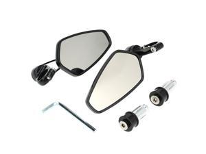 Pair of Motorcycle Universal 7/8" Handle Bar End Rearview Mirror CNC Aluminum 360° Rotation Bracket Side View Mirrors Pair of Motorcycle Universal 7/8" Handle Bar End Rearview Mirror CNC Aluminum 360° Rotation Bracket Side View Mirrors