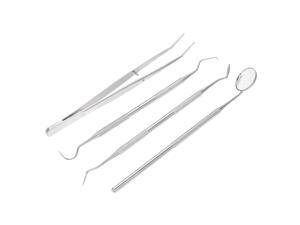 4pcs/pack Dental Hygiene Tools Kit Dentist Set Dental Probe Mirror Sickle Scalers Tweezers Stainless Steel Teeth Care Cleaning 4pcs/pack Dental Hygiene Tools Kit Dentist Set Dental Probe Mirror Sickle Scalers Tweezers Stainless Steel Teeth Care Cleaning