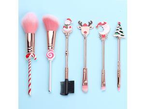 Makeup Brush Set Christmas Theme Makeup Brushes with Pouch Blush Foundation Eyebrow Eyeshadow Lip Brush Makeup Brush Set Christmas Theme Makeup Brushes with Pouch Blush Foundation Eyebrow Eyeshadow Lip Brush