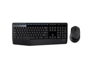 Logitech MK345 Keyboard Mouse Combo 2.4GHz Wireless Keyboard Mouse Set Full-size Keyboard  Ergonomic Mouse Combo for PC Laptop
