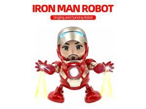 Dancing Iron Man Toy Tiktok Robot Electronic w/ LED Light Singing Marvel Avengers Gift for Kids Adult Dancing Iron Man Toy Tiktok Robot Electronic w/ LED Light Singing Marvel Avengers Gift for Kids Adult