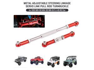 Aluminum Alloy Metal Adjustable Steering Linkage Servo Link Pull Rod Turnbuckle for D90 MN-90 MN-99 MN-91 FJ-45 RC Car 1/12 Rock Crawler Upgrade Parts Aluminum Alloy Metal Adjustable Steering Linkage Servo Link Pull Rod Turnbuckle for D90 MN-90 MN-99 MN-91 FJ-45 RC Car 1/12 Rock Crawler Upgrade Parts