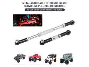 Aluminum Alloy Metal Adjustable Steering Linkage Servo Link Pull Rod Turnbuckle for D90 MN-90 MN-99 MN-91 FJ-45 RC Car 1/12 Rock Crawler Upgrade Parts Aluminum Alloy Metal Adjustable Steering Linkage Servo Link Pull Rod Turnbuckle for D90 MN-90 MN-99 MN-91 FJ-45 RC Car 1/12 Rock Crawler Upgrade Parts