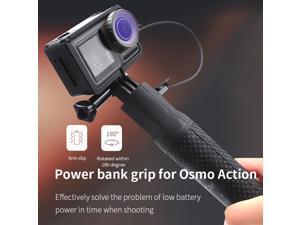 STARTRC OSMO Action Portable Fast Battery Charger Power Bank Grip Selfie Stick with ABS Protective Cage for DJI OSMO Action Camera STARTRC OSMO Action Portable Fast Battery Charger Power Bank Grip Selfie Stick with ABS Protective Cage for DJI OSMO Action Camera