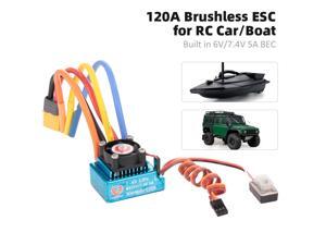 120A Sensored Brushless ESC Electric Speed Controller with BEC XT60 Connector for RC Car Boat 120A Sensored Brushless ESC Electric Speed Controller with BEC XT60 Connector for RC Car Boat