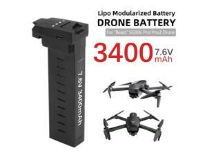 Compatible with SG906 Pro Pro2 Drone Battery 7.6V 3400mAh 28mins Battery Life Aircraft lithium battery Long Flight Time Compatible with SG906 Pro Pro2 Drone Battery 7.6V 3400mAh 28mins Battery Life Aircraft lithium battery Long Flight Time