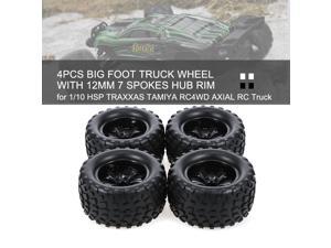 4pcs Big Foot Truck Wheel with 12mm 7 Spokes Hub Rim for 1/10 HSP REDCAT TRAXXAS TAMIYA RC4WD AXIAL Off-road Truck BigFoot Car 4pcs Big Foot Truck Wheel with 12mm 7 Spokes Hub Rim for 1/10 HSP REDCAT TRAXXAS TAMIYA RC4WD AXIAL Off-road Truck BigFoot Car