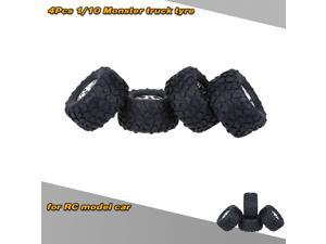 4PcsSet 110 Monster Truck Tire Tyres for Traxxas HSP Tamiya HPI Kyosho RC Model Car
