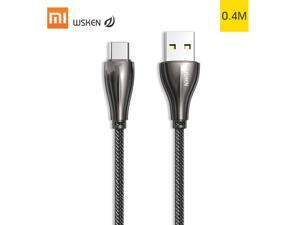 Xiaomi WSKEN Type-C Light Data Cable RGB Light USB Charging Cable Fast Charge Metal Shell Woven USB Cable For Huawei Samsung Android Smartphone Xiaomi WSKEN Type-C Light Data Cable RGB Light USB Charging Cable Fast Charge Metal Shell Woven USB Cable For Huawei Samsung Android Smartphone