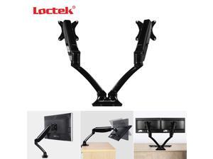 Loctek Dual LCD Monitor Desk Mount Stand Height Adjustable Desk Monitor Mount Fits for 2 Computer Screens 17 to 30 inches Monitor Arm With Heavy Duty Gas Spring Full Motion Desktop LCD LED Monitor Loctek Dual LCD Monitor Desk Mount Stand Height Adjustable Desk Monitor Mount Fits for 2 Computer Screens 17 to 30 inches Monitor Arm With Heavy Duty Gas Spring Full Motion Desktop LCD LED Monitor