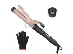 Abody Curling Iron 1.25 Inch, Hair Curling Wand with Tourmaline Ceramic Coating - for All Types of Hair, Dual Voltage, Include Heat Resistant Glove, Rose Gold (Rose Gold) Abody Curling Iron 1.25 Inch, Hair Curling Wand with Tourmaline Ceramic Coating - for All Types of Hair, Dual Voltage, Include Heat Resistant Glove, Rose Gold (Rose Gold)