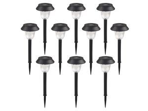 10 Pack Solar Garden Lights Outdoor Warm White LED Pathway Lamp Garden Decoration Landscape Lighting for Patio Lawn Yard Walkway