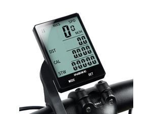 Baugger Bicycle Speed Meter,Wireless Bike Computer Waterproof Bicycle Odometer Multi Functional LCD Screen Cycling Speedometer Mountain Bike Speedo Meter 
