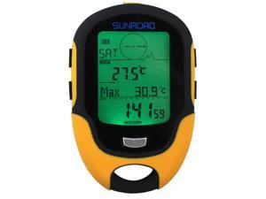 Sunroad FR500 Multifunction LCD Digital Altimeter Barometer Compass Thermometer Hygrometer Weather Forecast LED Torch