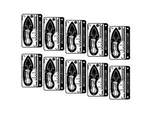 10 PCS Multi-Tool Card 17 In 1 Multifunction Fishing Hook Card for Emergency Survival Hiking Camping Fishing 10 PCS Multi-Tool Card 17 In 1 Multifunction Fishing Hook Card for Emergency Survival Hiking Camping Fishing
