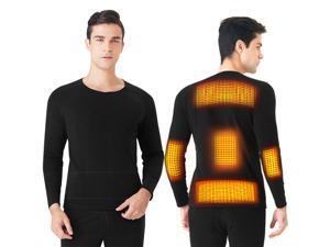 Heated Shirt Washable USB Charging Electric Thermal Heating Shirt Insulated Heating Sport Shirt with 3 Level Temperature Setting Cold-  Proof Bottom Men/Women,XL