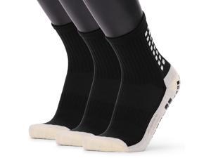 Men's Anti Slip Football Socks Athletic Long Socks Absorbent Sports Grip Socks for Basketball Soccer Volleyball Running Trekking Hiking 1 Pairs / 3 Pairs