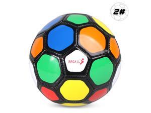 Size 2 Kids Soccer Ball Inflatable Soccer Training Ball Gift with Carrying Sack for Children Students