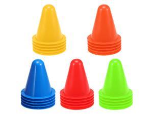 25 Pack / 50 Pack Mini Sports Agility Marker Cones for Kids Soccer Training Roller Skating 25 Pack / 50 Pack Mini Sports Agility Marker Cones for Kids Soccer Training Roller Skating