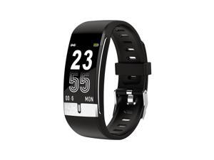 E66 Fitness Watch 1.08in Color Screen Sport Intelligent Fitness Tracker IP68 Waterproof ECG Heart Rate Sleep Quality Temperature Monitoring Wrist Watch