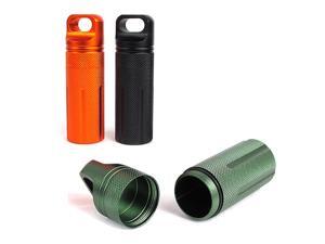 3pcs Outdoor Pill Bottle Waterproof Aluminum Alloy Pill Case for Camping Hiking 3pcs Outdoor Pill Bottle Waterproof Aluminum Alloy Pill Case for Camping Hiking