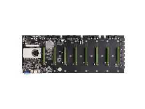 BTC-D37 Motherboard with Onboard Intel Celeron 847 CPU 8 PCI-E 16X Slots Gigabit Network VGA+HD Ports Support 8 Graphics Cards BTC-D37 Motherboard with Onboard Intel Celeron 847 CPU 8 PCI-E 16X Slots Gigabit Network VGA+HD Ports Support 8 Graphics Cards