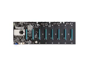 BTC-S37 Motherboard with Onboard Intel Celeron 847 CPU 8 PCI-E 16X Slots Gigabit Network VGA+HD Ports Support 8 Graphics Cards BTC-S37 Motherboard with Onboard Intel Celeron 847 CPU 8 PCI-E 16X Slots Gigabit Network VGA+HD Ports Support 8 Graphics Cards