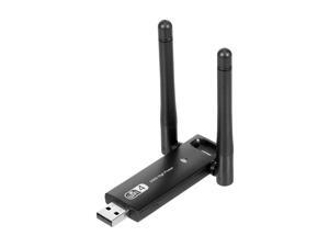 Wireless-N 2.4G USB Adapter 300Mbps Transmitting Rate WiFi 4 USB Adapter with Dual Antennas Black Wireless-N 2.4G USB Adapter 300Mbps Transmitting Rate WiFi 4 USB Adapter with Dual Antennas Black