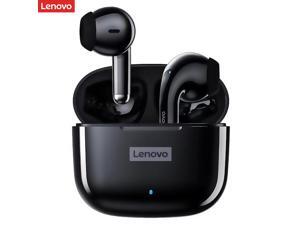 Lenovo LP40 Wireless BT5.1 Headphones Semi-in-ear Sports Earbuds with 13mm Moving Coil Unit Long Endurance Time Black Lenovo LP40 Wireless BT5.1 Headphones Semi-in-ear Sports Earbuds with 13mm Moving Coil Unit Long Endurance Time Black