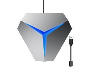 Desktop USB Conference Microphone 360° Omnidirectional Computer PC Mic with Mute Function Plug and Play Compatible with Windows MacOS for Video Conference Chatting Gaming Recording Online Class Skype