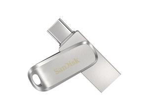 SanDisk SDDDC4 256GB OTG USB3.1 Type-C Metal U Disk Type-C/Type-A Rotatable Dual-port USB Flash Drive up to 150MB/s Read Speed