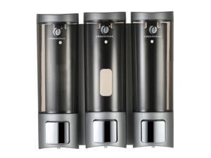 CHUANGDIAN Manual Soap Dispensers Wall-mounted Three Chamber Shampoo Box Shampoo Shower Gel Dispensers Rest Room Washroom Toilet Soap Dispenser & Holder 200ml*3 CHUANGDIAN Manual Soap Dispensers Wall-mounted Three Chamber Shampoo Box Shampoo Shower Gel Dispensers Rest Room Washroom Toilet Soap Dispenser & Holder 200ml*3