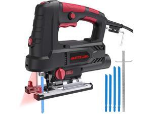 Jigsaw, Meterk Upgraded 800W 6.7 Amp 3000 SPM Jig Saw with Laser Guide & LED, 6 Variable Speed, 4PCS T-Shank Saw Blades, Scale Ruler, 78.74 Inches Cord, ±45°Bevel Cutting Angle Jigsaw, Meterk Upgraded 800W 6.7 Amp 3000 SPM Jig Saw with Laser Guide & LED, 6 Variable Speed, 4PCS T-Shank Saw Blades, Scale Ruler, 78.74 Inches Cord, ±45°Bevel Cutting Angle