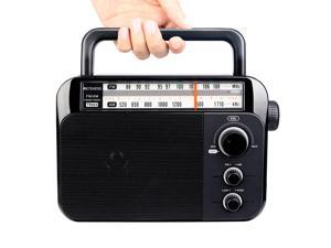 Retekess TR604 AM / FM Radio for the Elderly Two Band Radio Portable Handle Battery & AC Powered Black Retekess TR604 AM / FM Radio for the Elderly Two Band Radio Portable Handle Battery & AC Powered Black