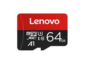 Lenovo 64GB TF Card High-speed Micro SD Card A1 U3 C10 Speed Level up to 100MB/s Read Speed for Phone Tablet Monitoring Device