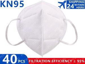 KN95 N95 Mask 5 Layers Filtering Face Masks Anti-dust Safety Non-Woven Earloop Disposable Cover Mouth Dust Mask (40 Pcs) KN95 N95 Mask 5 Layers Filtering Face Masks Anti-dust Safety Non-Woven Earloop Disposable Cover Mouth Dust Mask (40 Pcs)