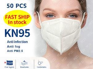 N95 Mask 50 Pcs Protective Respirator, pm2.5 5-layer KN95 mask face mask adult Anti-fog haze dustproof non-woven fabrics mask, white N95 Mask 50 Pcs Protective Respirator, pm2.5 5-layer KN95 mask face mask adult Anti-fog haze dustproof non-woven fabrics mask, white