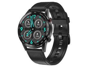 Quality Product 1.3 inch Round Color Screen Smart Watch, Bluetooth Call, IP68 Waterproof, Support Heart Rate Blood Pressure Monitoring/Sedentary Reminder/Sleep Monitoring (Black Silicone) Quality Product 1.3 inch Round Color Screen Smart Watch, Bluetooth Call, IP68 Waterproof, Support Heart Rate Blood Pressure Monitoring/Sedentary Reminder/Sleep Monitoring (Black Silicone)