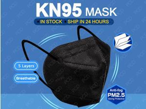 Black N95 KN95 Mask, 5-layer Face Mask, Anti COVID-19 Virus, Oral And Nasal Hygiene Protection, Breathable, Dustproof, Non-woven Fabrics, PM2.5, Work Mask(10 pcs, Fast Shipping) Black N95 KN95 Mask, 5-layer Face Mask, Anti COVID-19 Virus, Oral And Nasal Hygiene Protection, Breathable, Dustproof, Non-woven Fabrics, PM2.5, Work Mask(10 pcs, Fast Shipping)