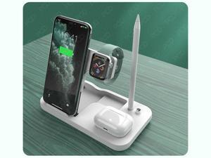 Qi Wireless Charger 4 in 1 Folding Wireless Fast Charging Station for Apple Watch 6 SE 5 4 3 2 iPhone 11 XS XR X 8 Airpods Pro Apple Pencil Stand Pad Qi Wireless Charger 4 in 1 Folding Wireless Fast Charging Station for Apple Watch 6 SE 5 4 3 2 iPhone 11 XS XR X 8 Airpods Pro Apple Pencil Stand Pad