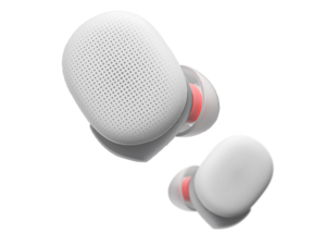 Amazfit PowerBuds True Wireless Earbuds, Sports Sound System, Heart Rate Monitoring, Noise Cancellation, Water Resistant, 8 Hours Battery Life, Active White