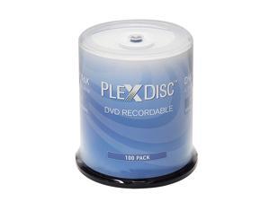 Plexdisc 4.7GB 16X DVD-R White Thermal Hub Printable Disc 100 Packs Model 632-415-BX Plexdisc 4.7GB 16X DVD-R White Thermal Hub Printable Disc 100 Packs Model 632-415-BX